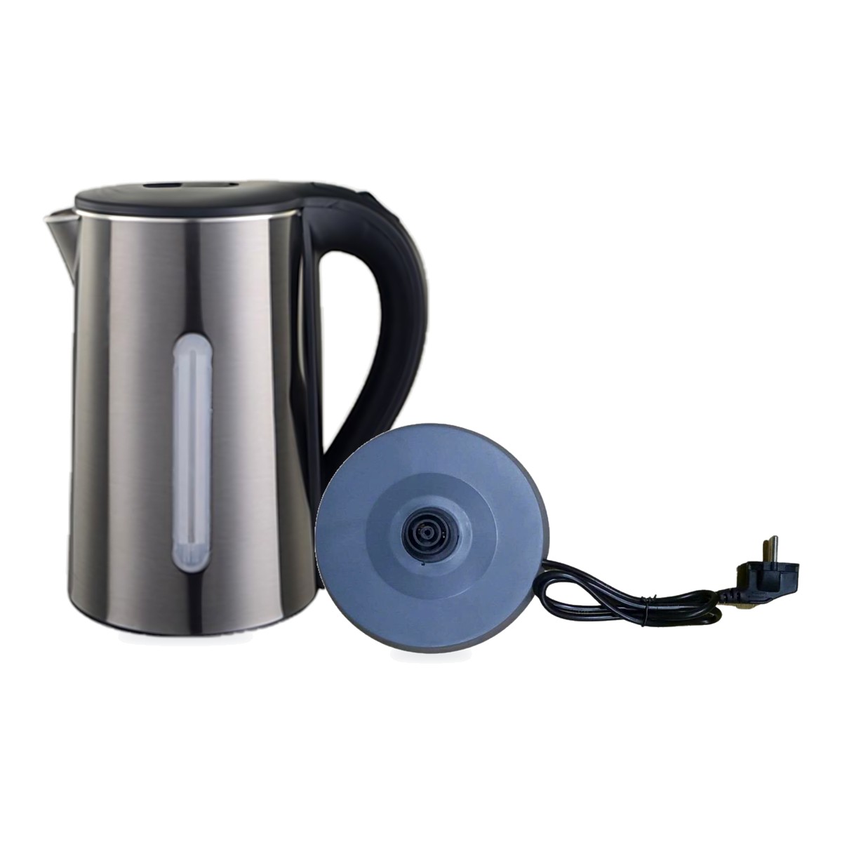 Ấm siêu tốc Homeeasy HO-103 inox 2 lớp 1.8L kèm đế xoay 360 độ và dây nguồn