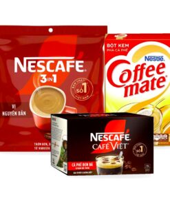 Cà phê Nescafé 3in1, Nescafé Café Việt đen đá và bột kem Nestlé Coffee-mate